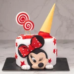 MINNIE MOUSE FONDANT CAKE